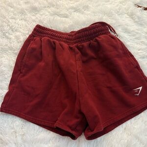 Gymshark Red Athletic Shorts
